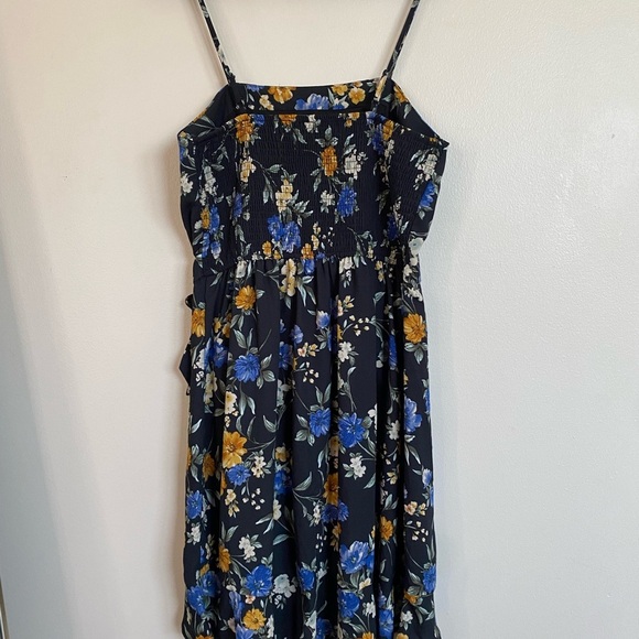 Xhilaration Black Floral Mini Summer Dress size Large NWOT - Picture 5 of 9